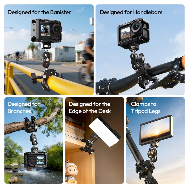 Ulanzi CO78 Super Clamp Magic Arm Dual Ball Head Kit C084 - Image 4