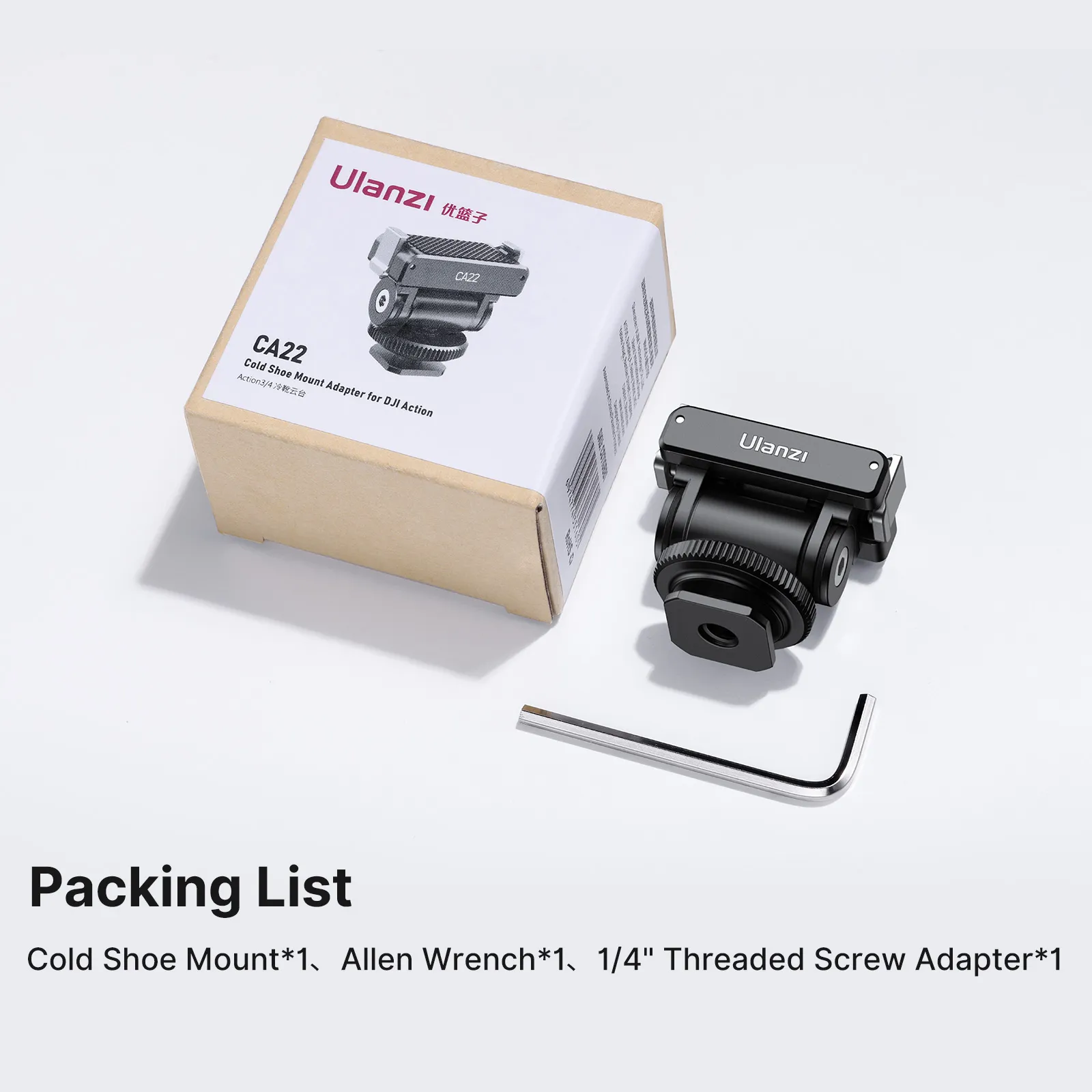 Ulanzi CA22 Cold Shoe Mount Adapter for Xtra Muse & DJI OSMO Nano/ Action 4/3 & Pocket 3 C071GBB1 - Image 10