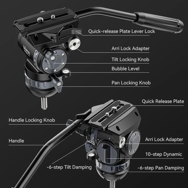 Ulanzi VideoFast Heavy Duty Tripod Kit - Image 8