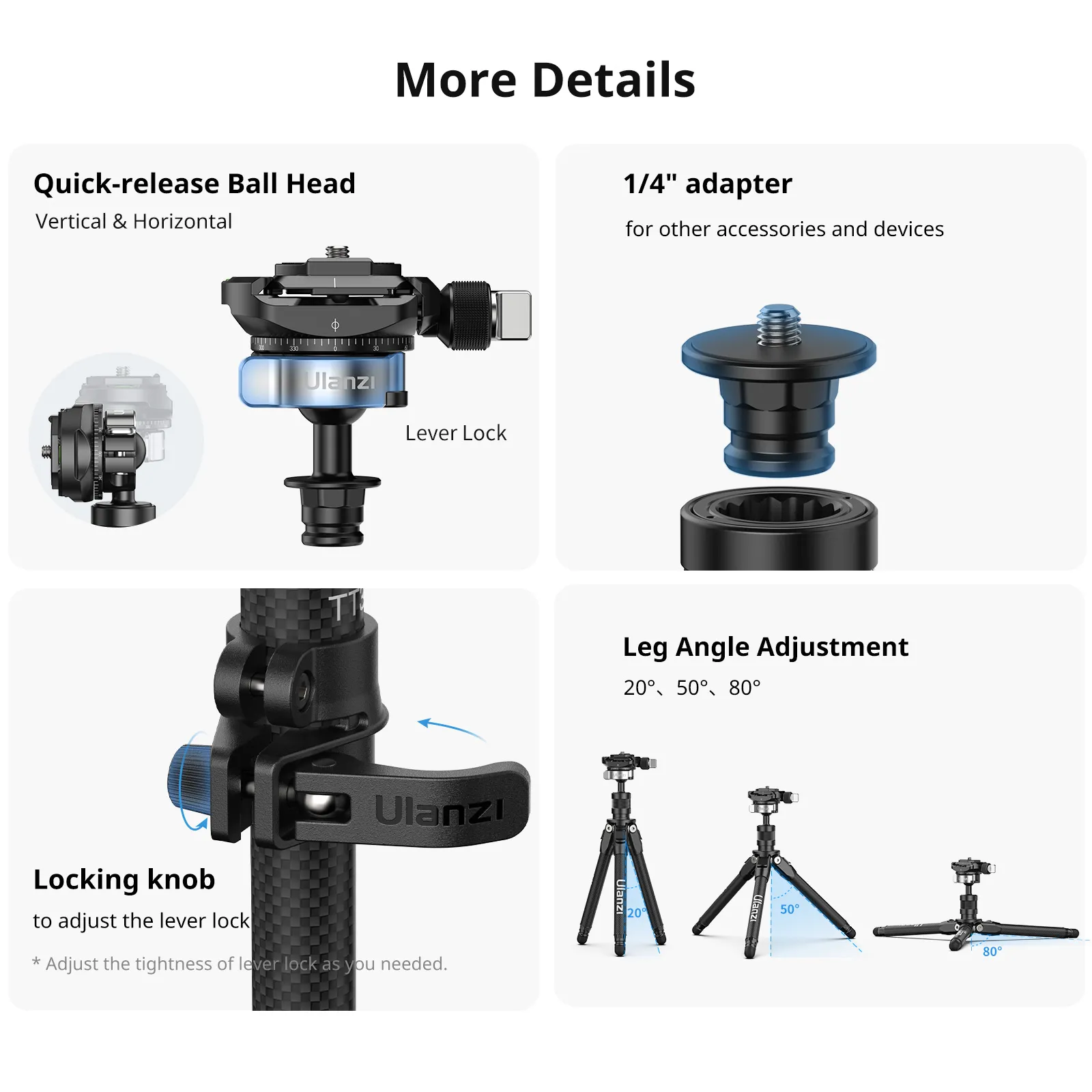 Ulanzi TT35 Hiking Stick Tripod Kit - Image 17