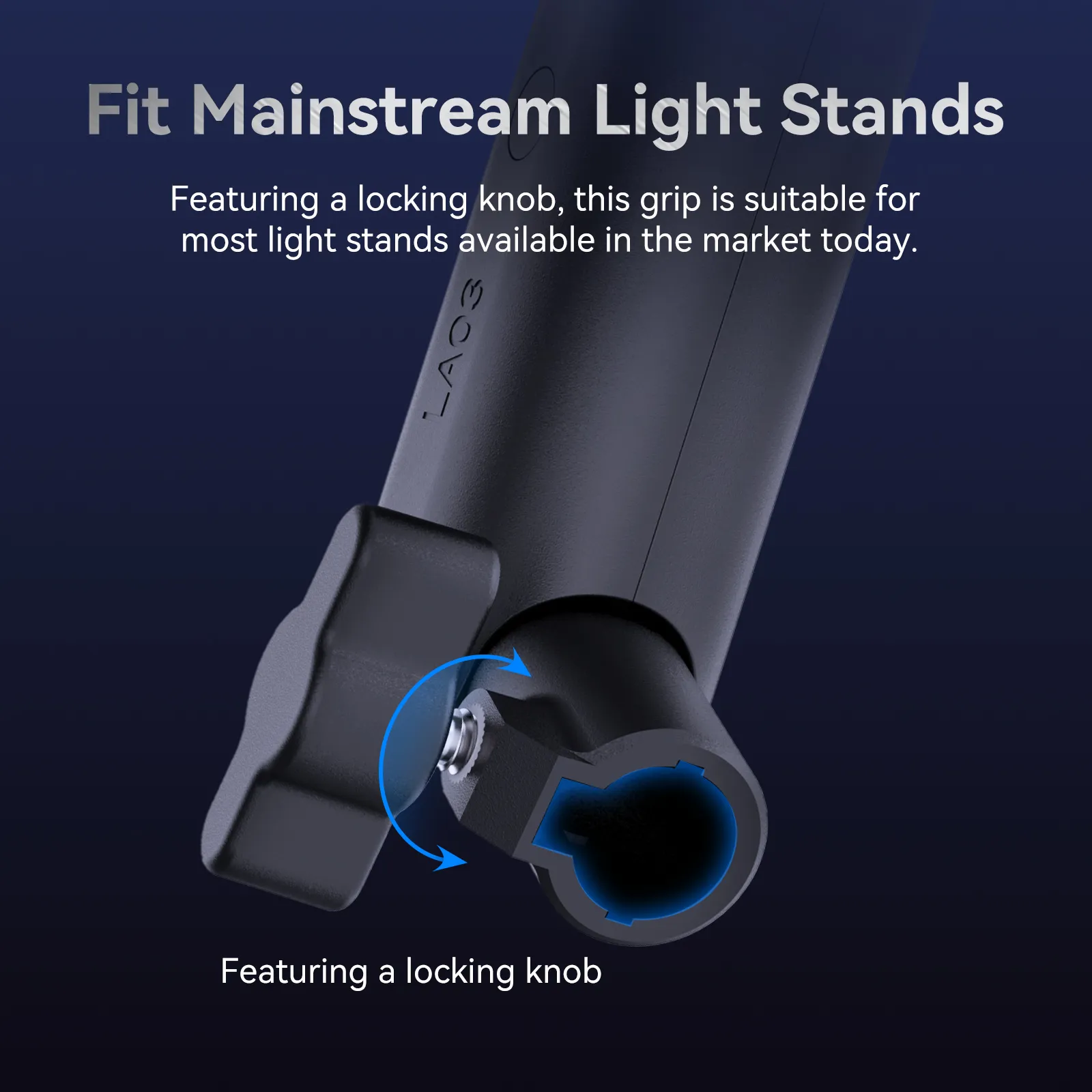Ulanzi LA03 Universal Light Stand Adapter with Pistol Handle Grip L050GBB1 - Image 8