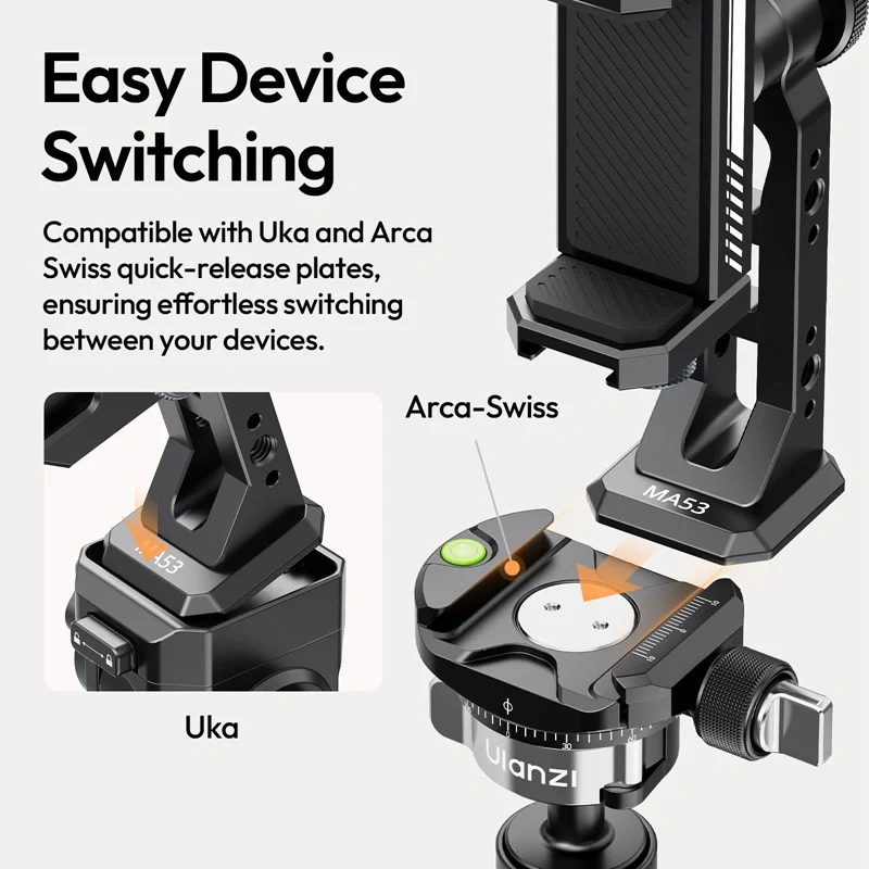 Ulanzi MA53 Arca Swiss Phone Mount M028 - Image 5