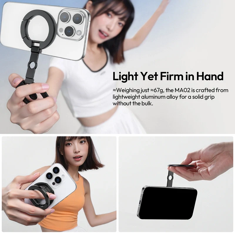 Ulanzi MA02 MagLock Dual Magnetic Phone Stand M067 - Image 4