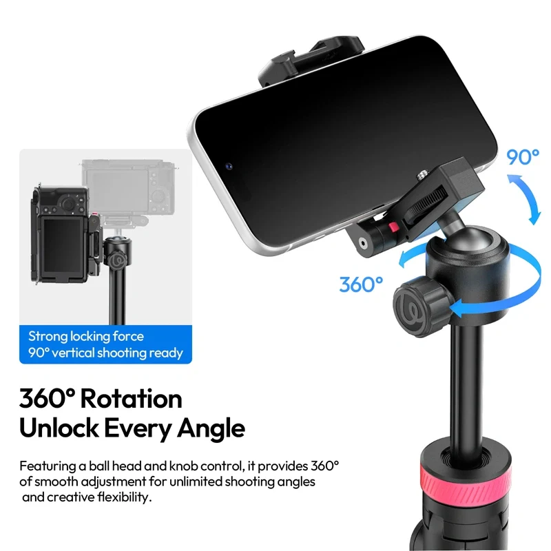 Ulanzi MT-44B 2-in-1 Selfie Stick Quadpod S056 - Image 5