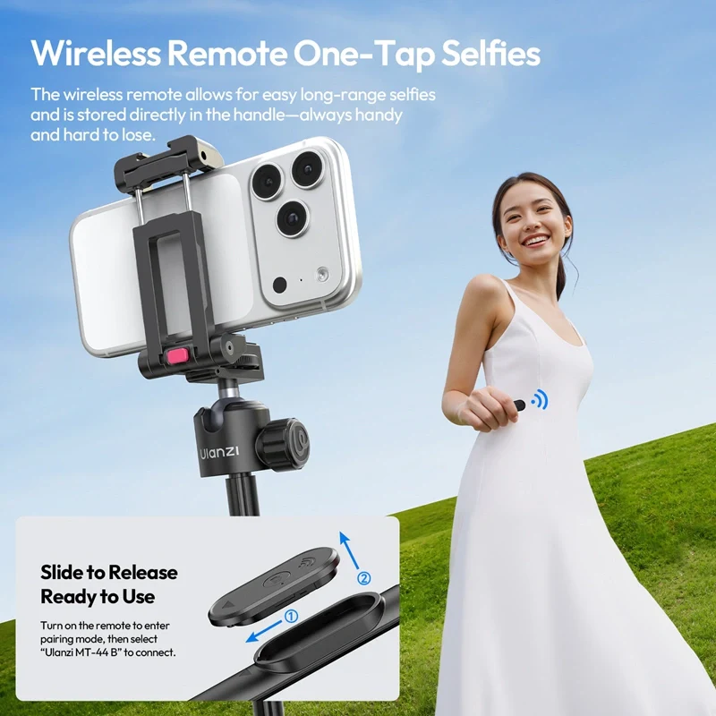 Ulanzi MT-44B 2-in-1 Selfie Stick Quadpod S056 - Image 6