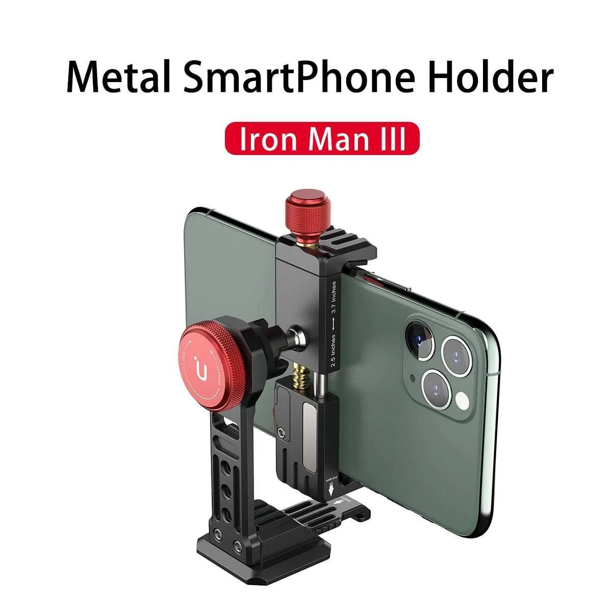 Ulanzi ST-14 Iron Man III 360° Tripod Smartphone Mount - Image 3