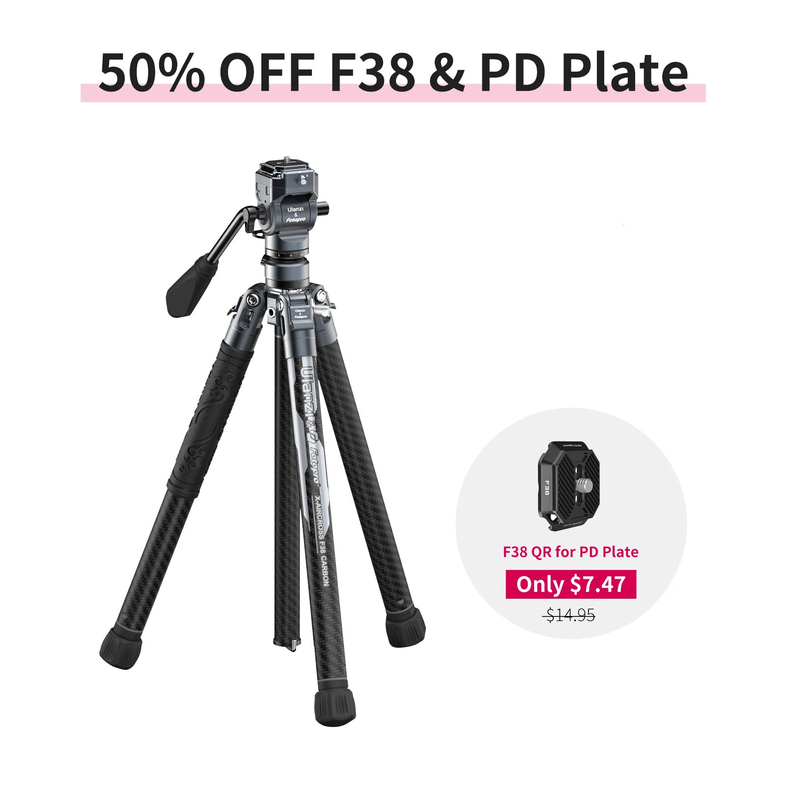 Ulanzi F38 Quick Release Video Travel Tripod 3318 - Image 11