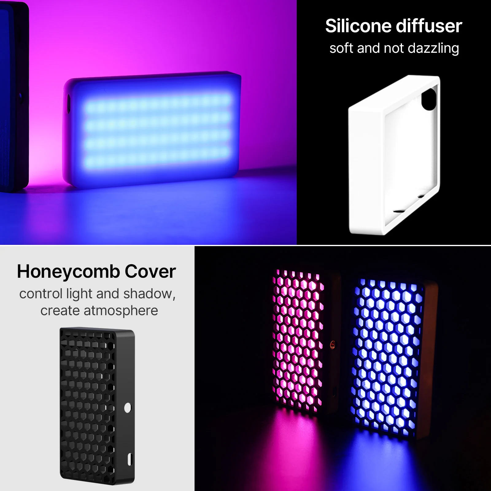 Ulanzi LT002 7" RGB LED Video Light B01002 - Image 3