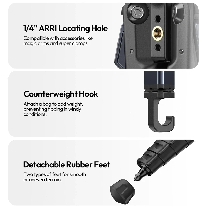 Ulanzi Ombra XIANG II Video Travel Tripod T154 - Image 10