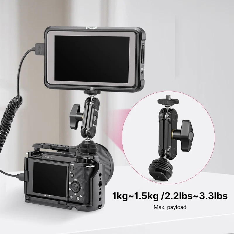 Ulanzi R098 Double Ball Heads with Cold Shoe Mount - Image 7