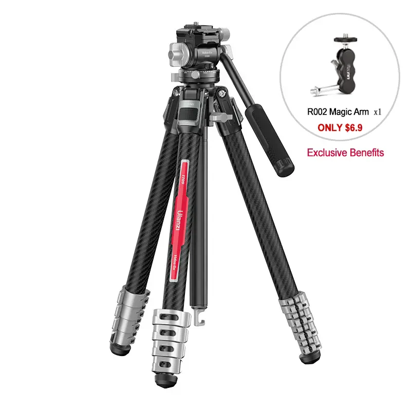 Ulanzi TT09 VideoGo Carbon Fiber Travel Video Tripod - Image 16