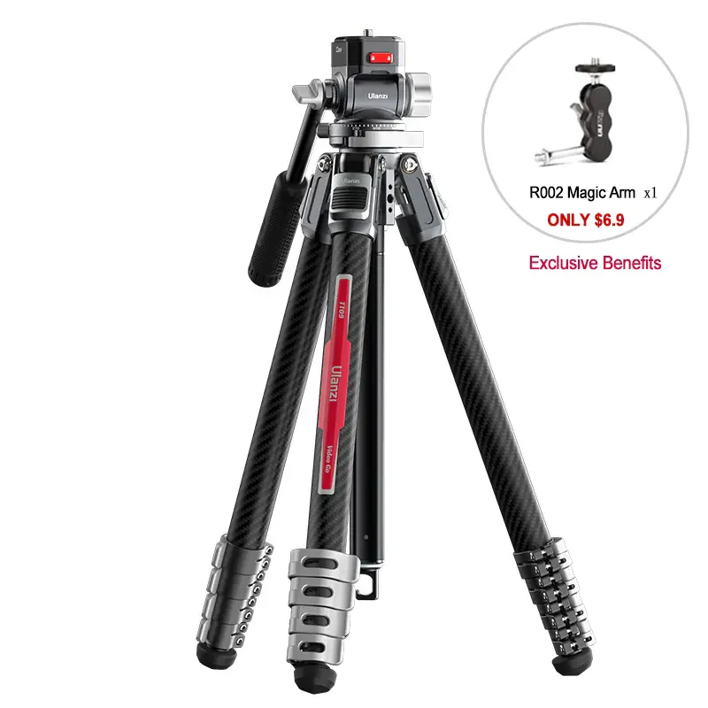 Ulanzi TT09 VideoGo Carbon Fiber Travel Video Tripod - Image 18
