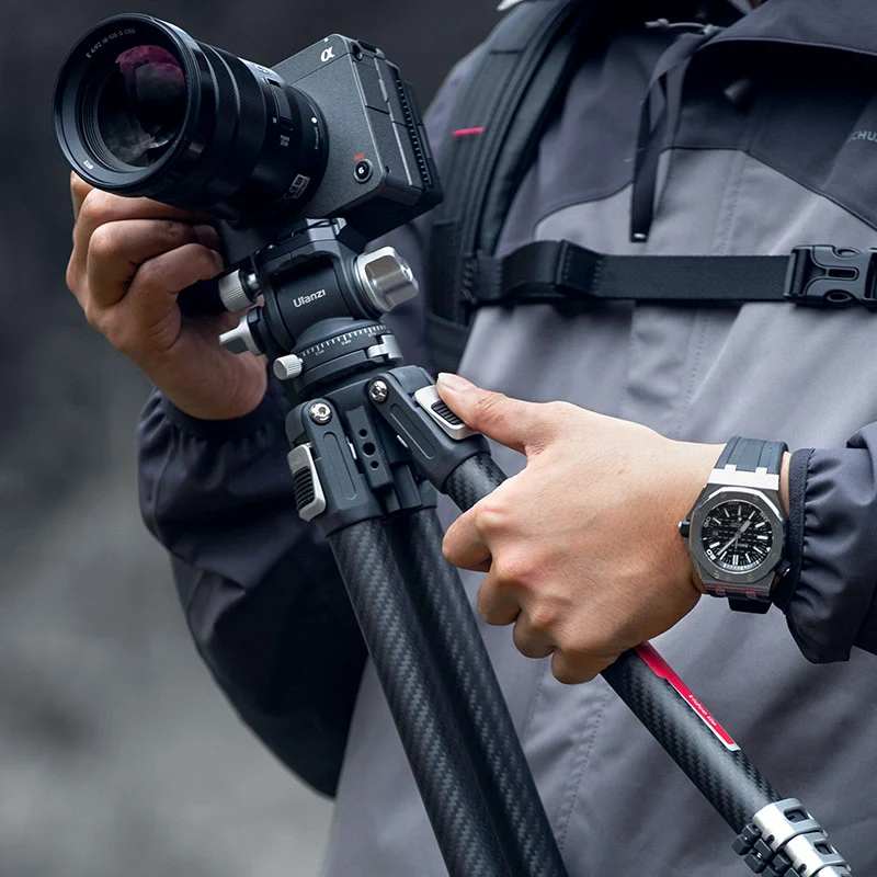 Ulanzi TT09 VideoGo Carbon Fiber Travel Video Tripod - Image 9