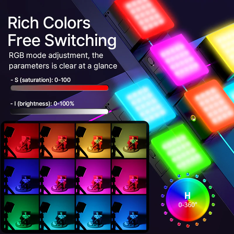 Ulanzi VL49 Pro Rechargeable Mini RGB Light B01001 - Image 4